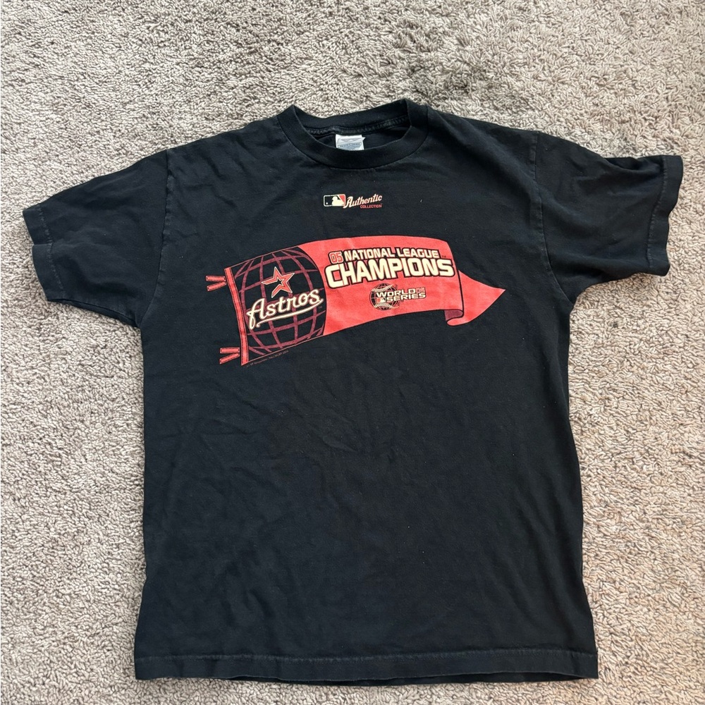Majestic Black Astros Champions Tee